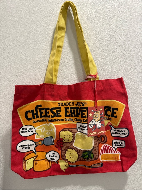 Trader Joe'S Handbags - Trader Joe's Cheese Experience Red Tote Bag